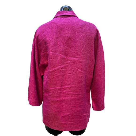 Lafayette 148 Open Front Kimono Cardigan Relaxed Fit w/Two Front Pockets Size XL - Picture 2 of 7